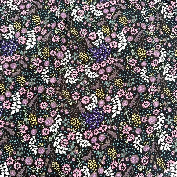 NWT Caffe Marrakech Size M Floral Print Button Front Sleeveless Collar Blouse - Picture 3 of 11